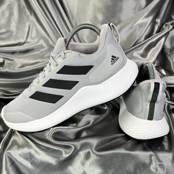 Adidas Mens Edge Gameday EG1444 Gray Black Running Shoes Sneakers Size 6.5 US/39 - Picture 1 of 17